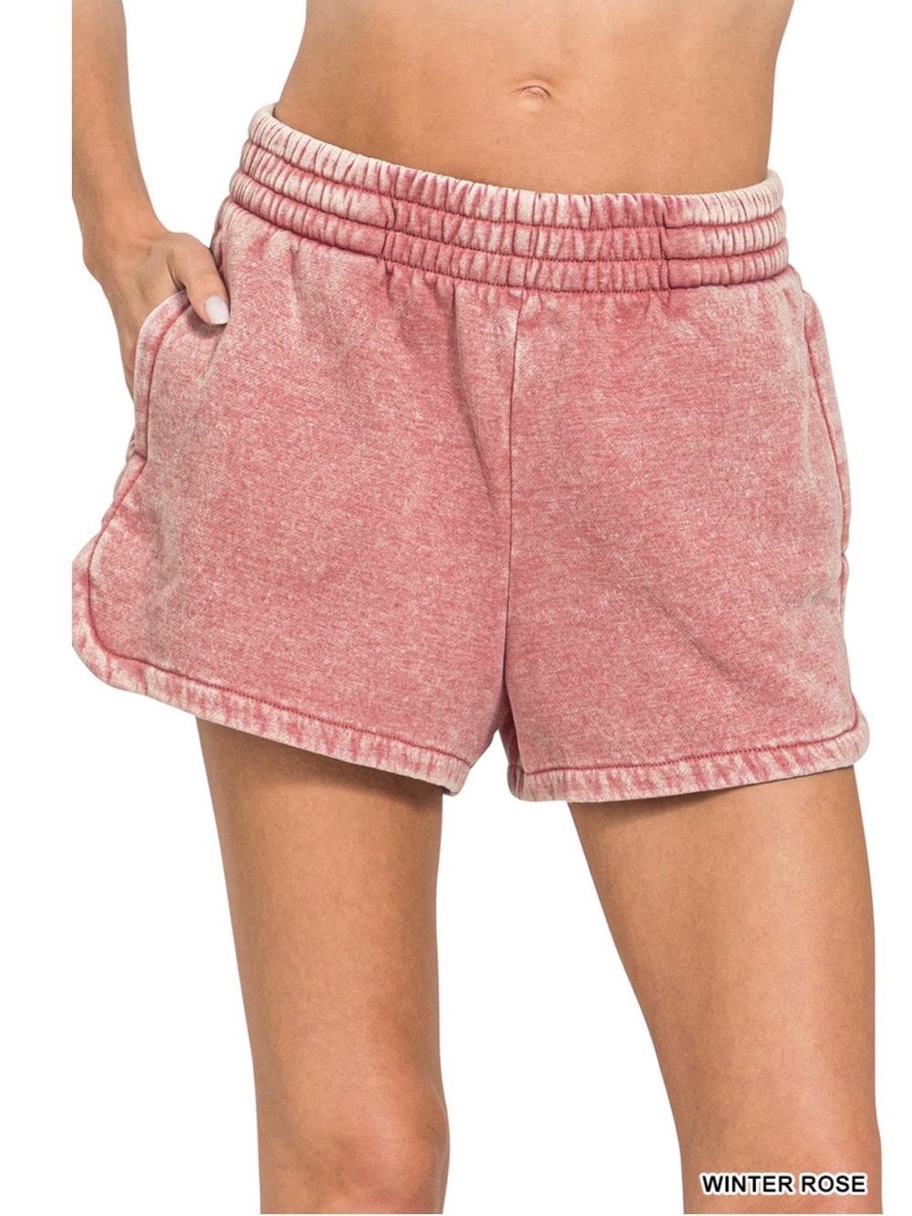 Zenana Outfitters Mauve Pink Women's Shorts